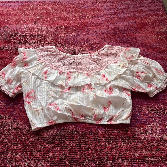LoveShackFancy Elania Floral Top - Picture 6 of 8